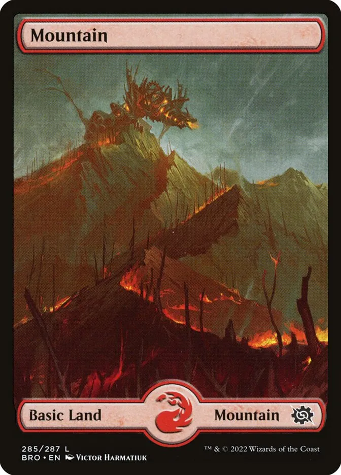 2022 The Brothers' War Mountain common #285 common card image