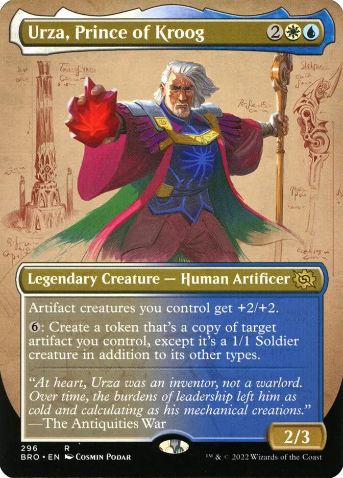 2022 The Brothers' War Urza, Prince of Kroog #296 rare card image