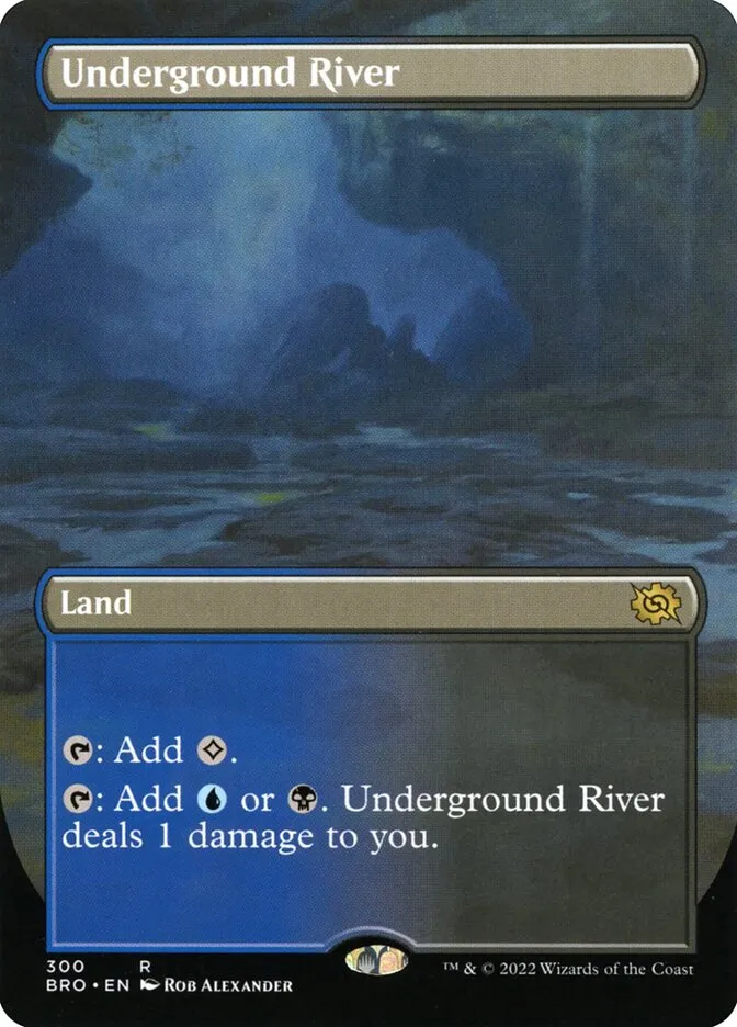 2022 The Brothers' War Underground River #300 rare card image