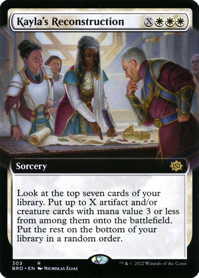 2022 The Brothers' War Kayla's Reconstruction #303 rare card image
