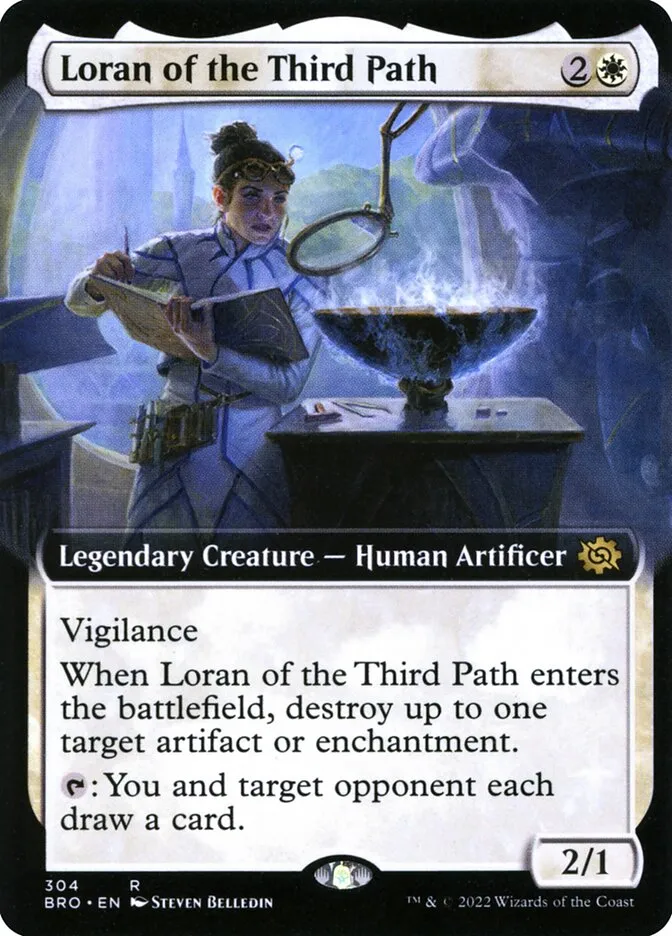 2022 The Brothers' War Loran of the Third Path #304 rare card image