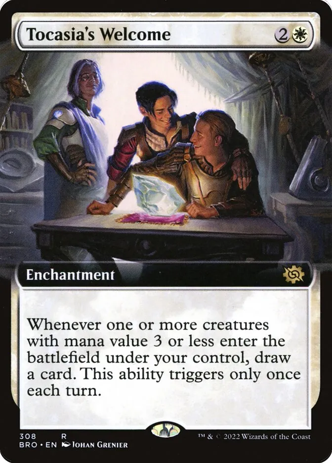 2022 The Brothers' War Tocasia's Welcome #308 rare card image