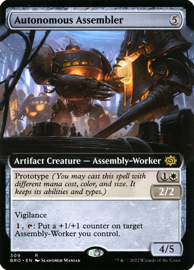 2022 The Brothers' War Autonomous Assembler rare #309 rare card image