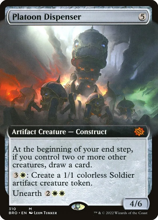 2022 The Brothers' War Platoon Dispenser #310 mythic card image