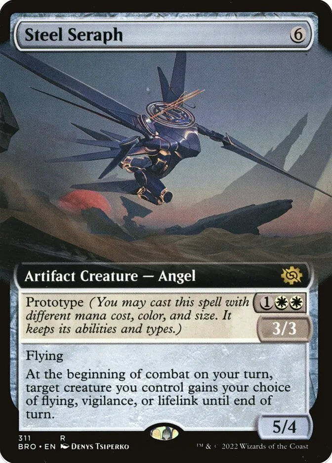 2022 The Brothers' War Steel Seraph #311 rare card image