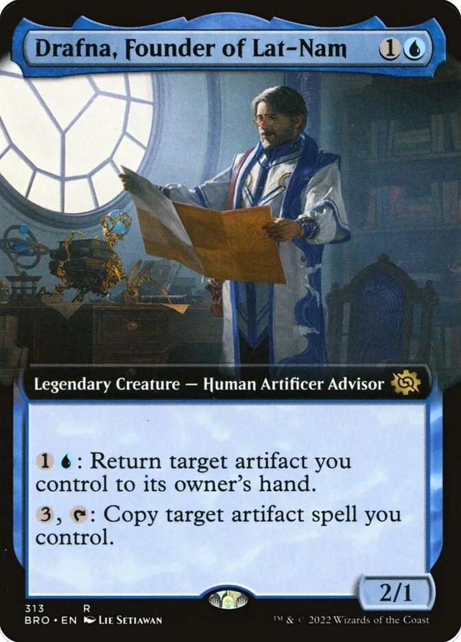 2022 The Brothers' War Drafna, Founder of Lat-Nam #313 rare card image