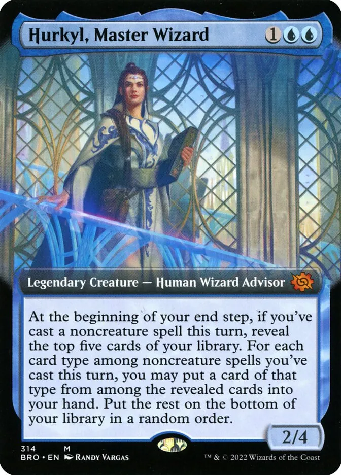 2022 The Brothers' War Hurkyl, Master Wizard #314 mythic card image