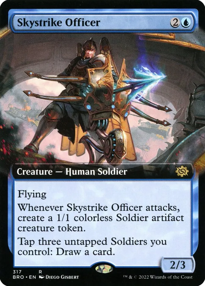 2022 The Brothers' War Skystrike Officer #317 rare card image
