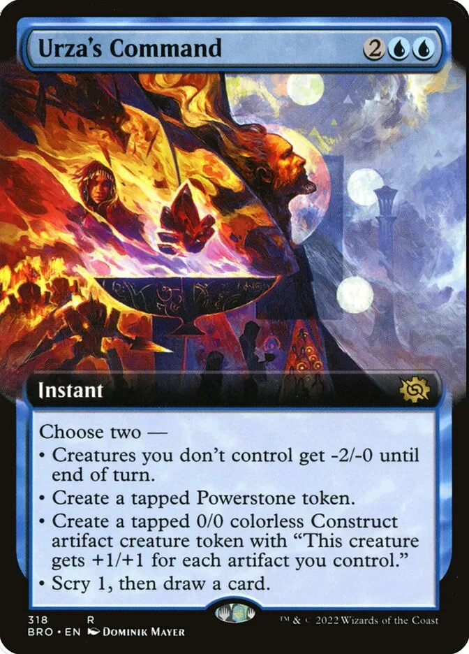 2022 The Brothers' War Urza's Command #318 rare card image