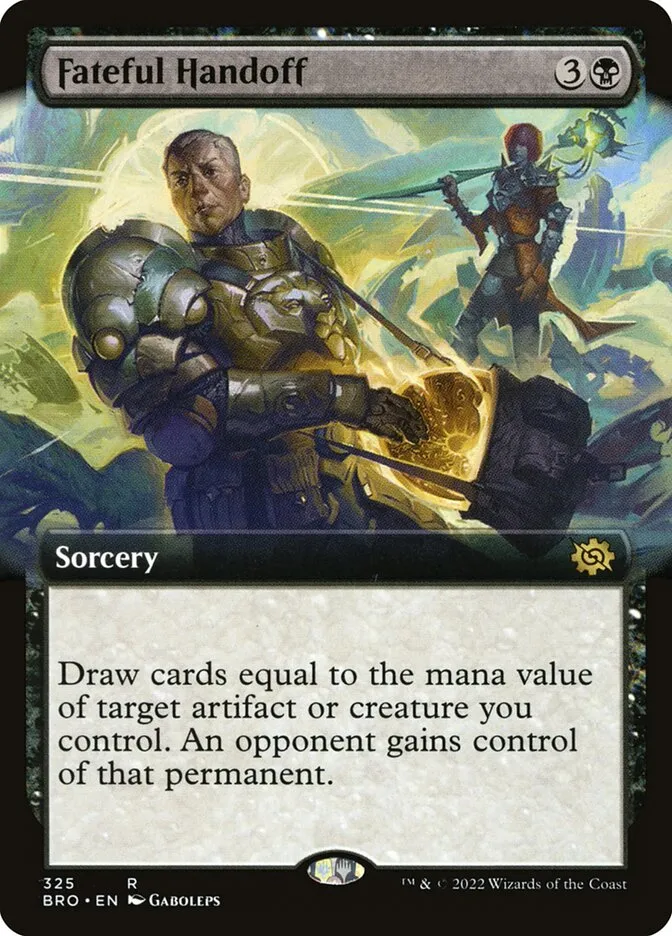 2022 The Brothers' War Fateful Handoff #325 rare card image