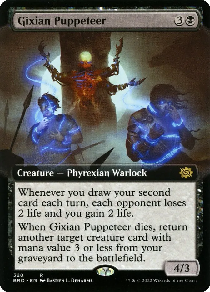 2022 The Brothers' War Gixian Puppeteer #328 rare card image