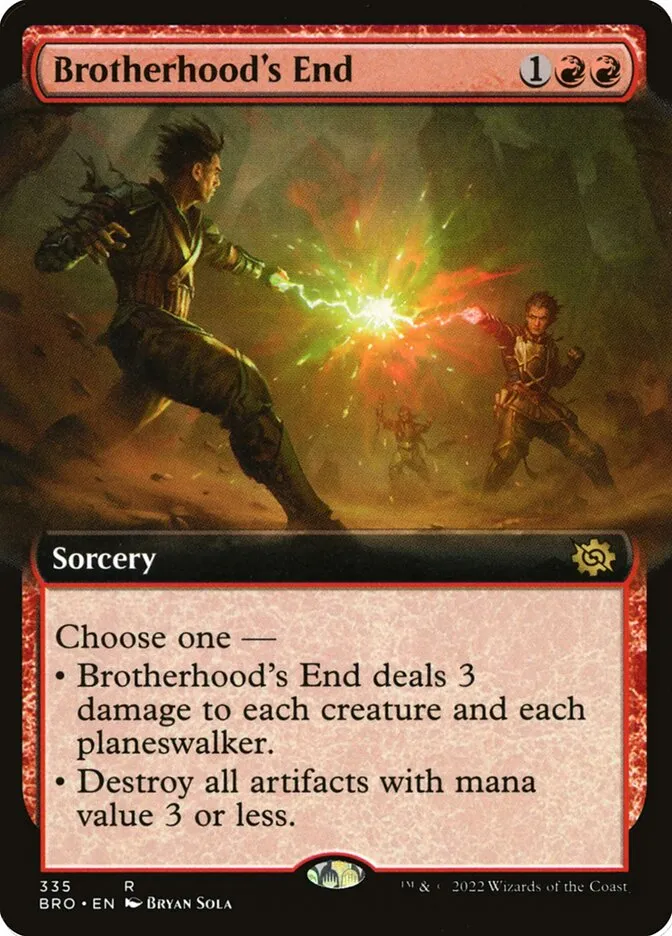 2022 The Brothers' War Brotherhood's End #335 rare card image