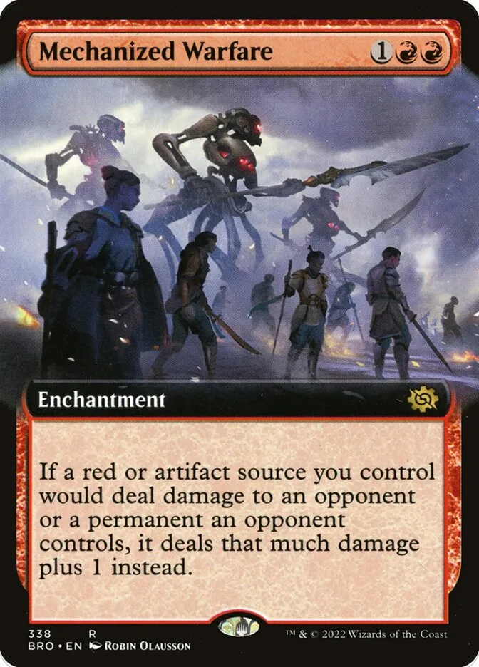2022 The Brothers' War Mechanized Warfare #338 rare card image