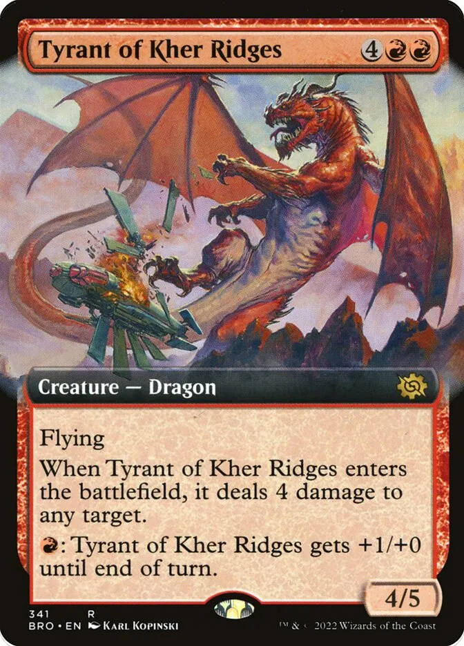 2022 The Brothers' War Tyrant of Kher Ridges #341 rare card image