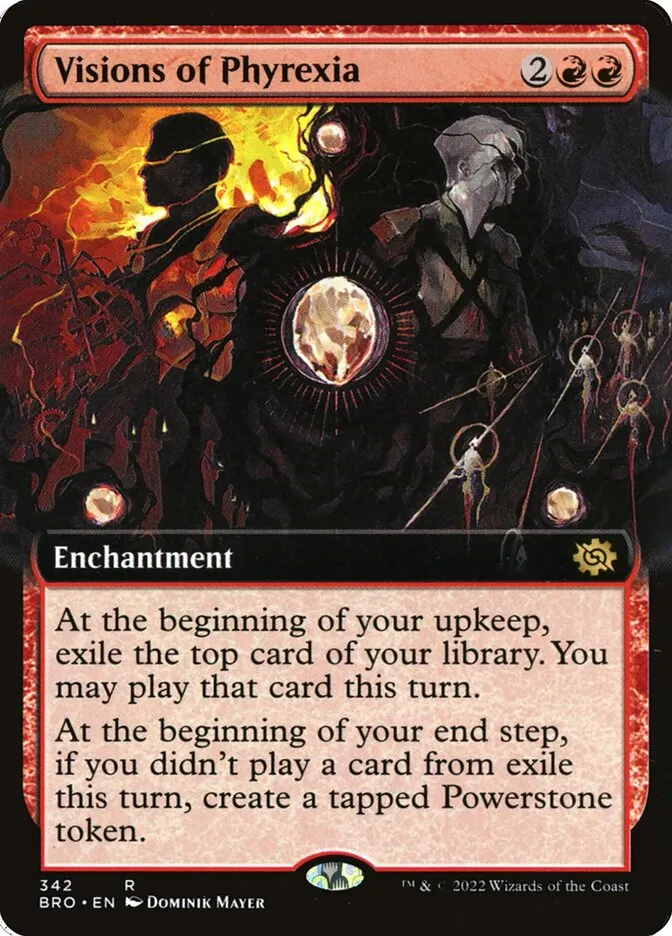 2022 The Brothers' War Visions of Phyrexia #342 rare card image