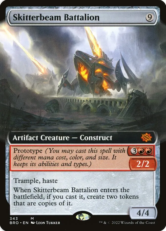 2022 The Brothers' War Skitterbeam Battalion #343 mythic card image