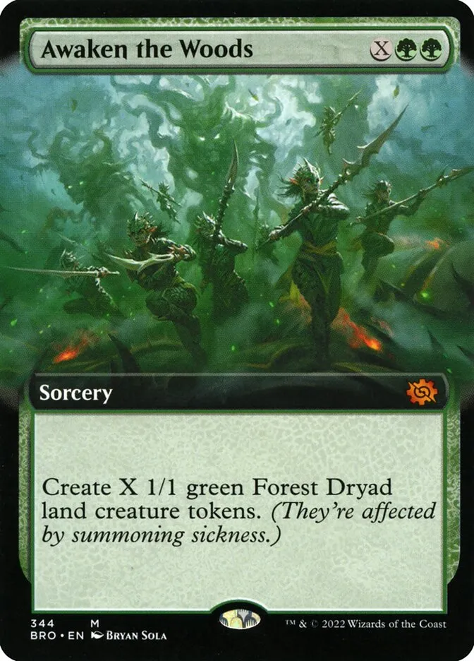 2022 The Brothers' War Awaken the Woods #344 mythic card image