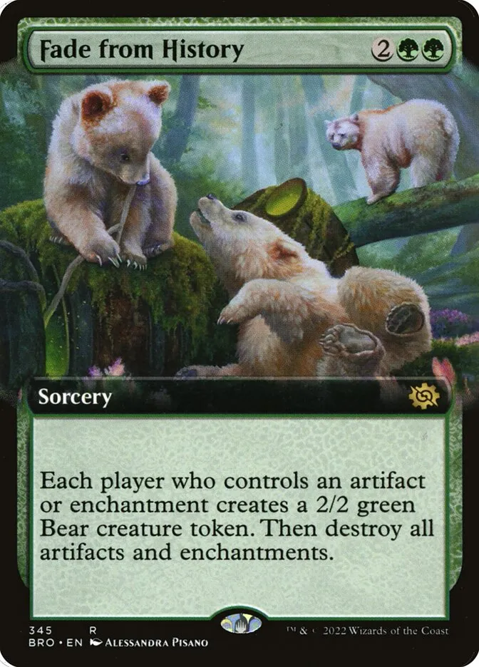 2022 The Brothers' War Fade from History #345 rare card image