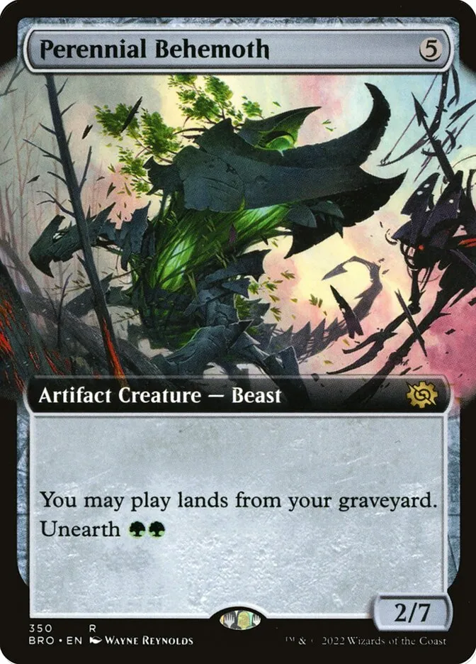 2022 The Brothers' War Perennial Behemoth #350 rare card image