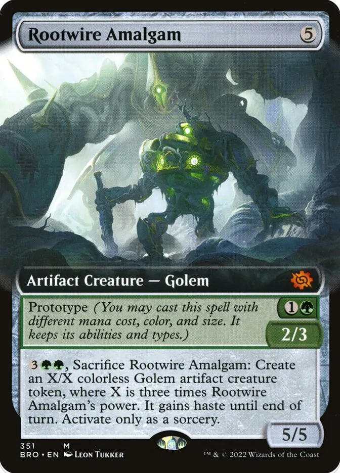 2022 The Brothers' War Rootwire Amalgam #351 mythic card image