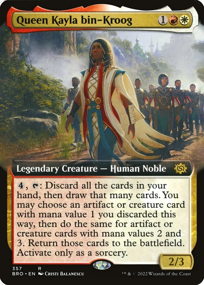 2022 The Brothers' War Queen Kayla bin-Kroog #357 rare card image