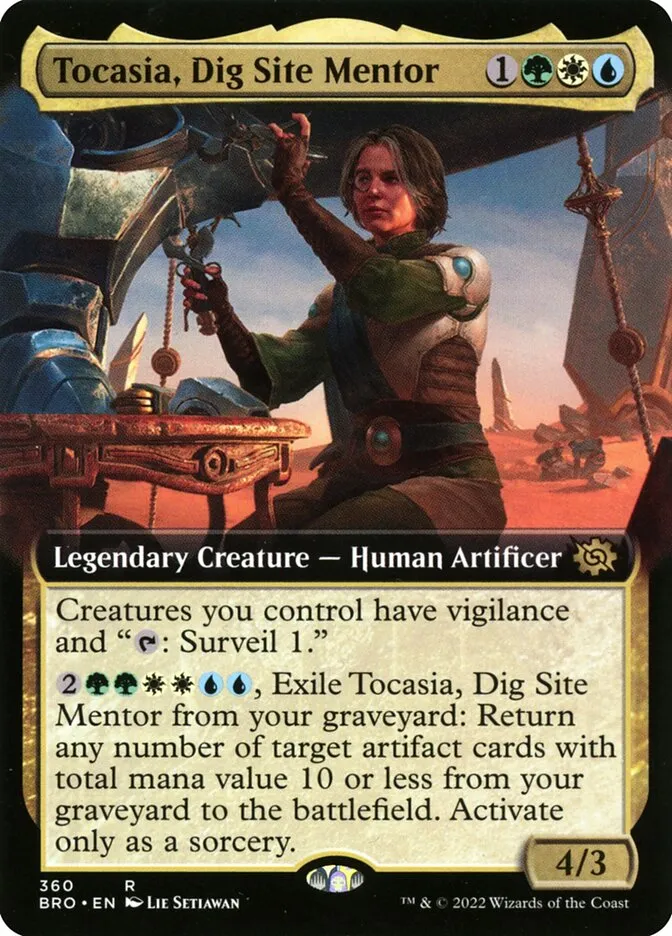 2022 The Brothers' War Tocasia, Dig Site Mentor #360 rare card image