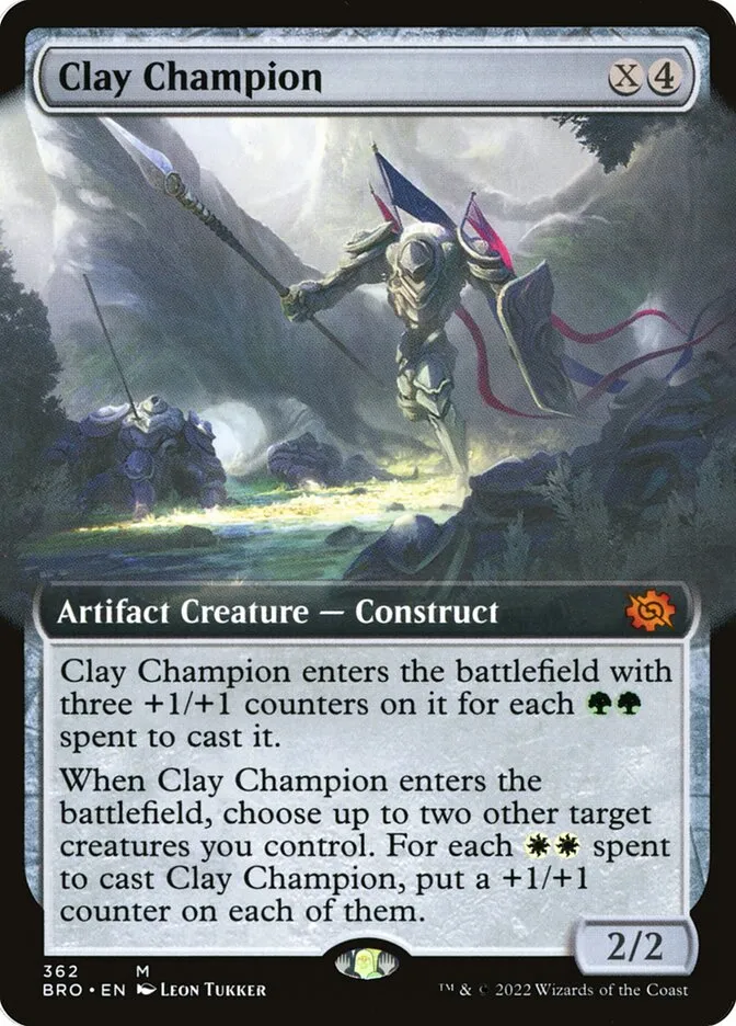 2022 The Brothers' War Clay Champion #362 mythic card image