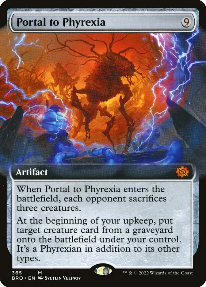2022 The Brothers' War Portal to Phyrexia #365 mythic card image