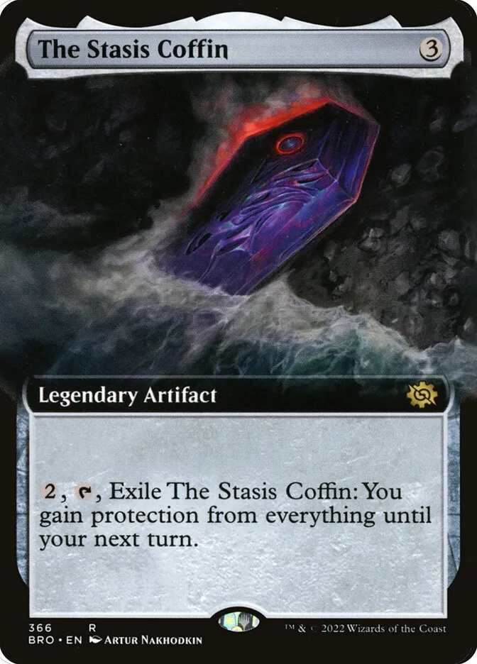 2022 The Brothers' War The Stasis Coffin #366 rare card image