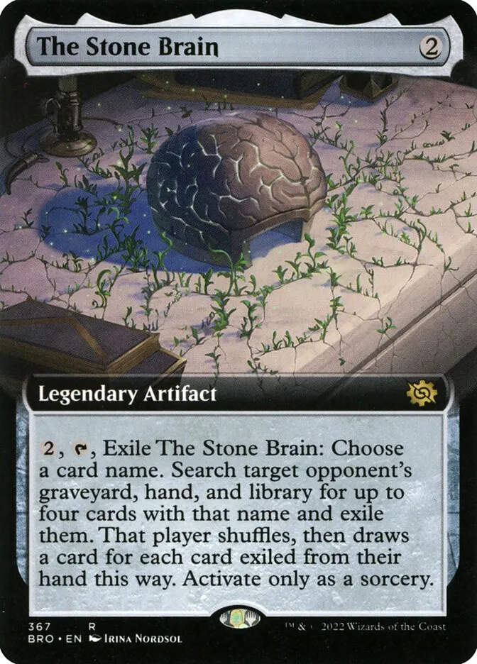 2022 The Brothers' War The Stone Brain #367 rare card image