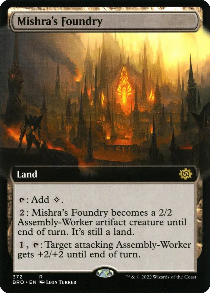 2022 The Brothers' War Mishra's Foundry #372 rare card image