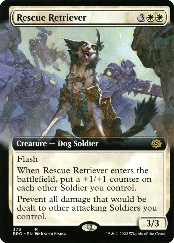 2022 The Brothers' War Rescue Retriever #373 rare card image