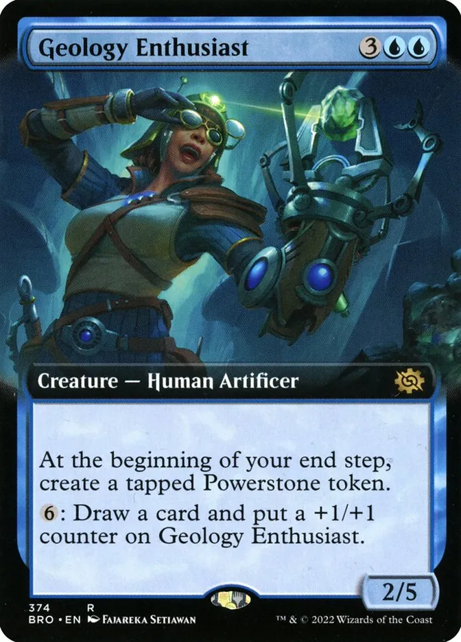 2022 The Brothers' War Geology Enthusiast #374 rare card image
