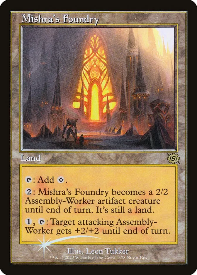 2022 The Brothers' War Mishra's Foundry #378 rare card image