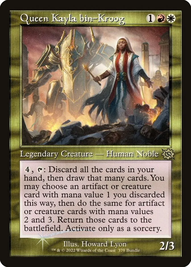 2022 The Brothers' War Queen Kayla bin-Kroog #379 rare card image