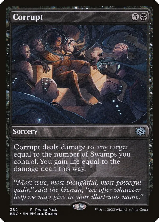 2022 The Brothers' War Corrupt #382 uncommon card image