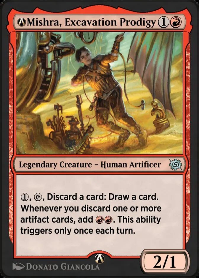 2022 The Brothers' War A-Mishra, Excavation Prodigy uncommon #A-140 uncommon card image