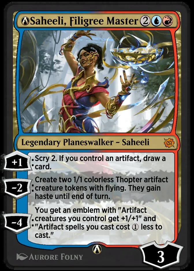 2022 The Brothers' War A-Saheeli, Filigree Master mythic #A-219 mythic card image