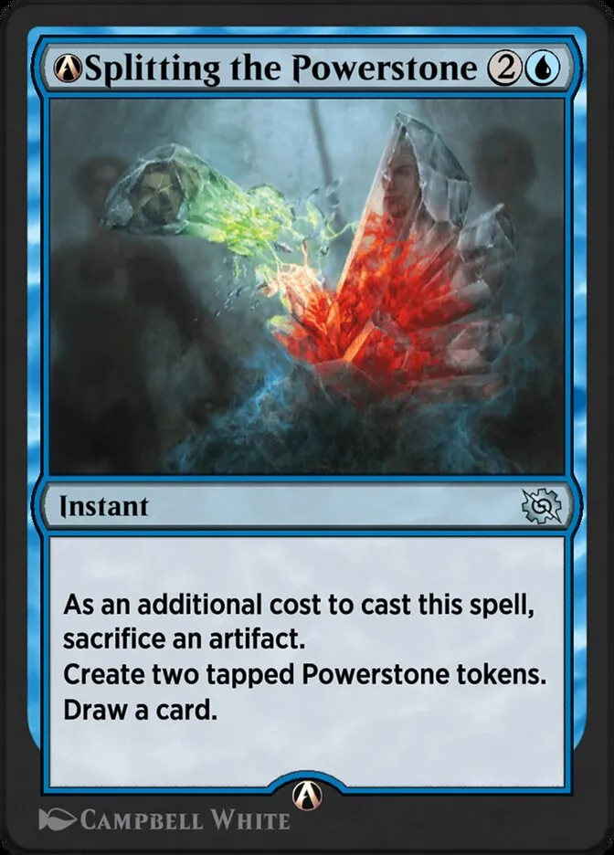 2022 The Brothers' War A-Splitting the Powerstone uncommon #A-63 uncommon card image