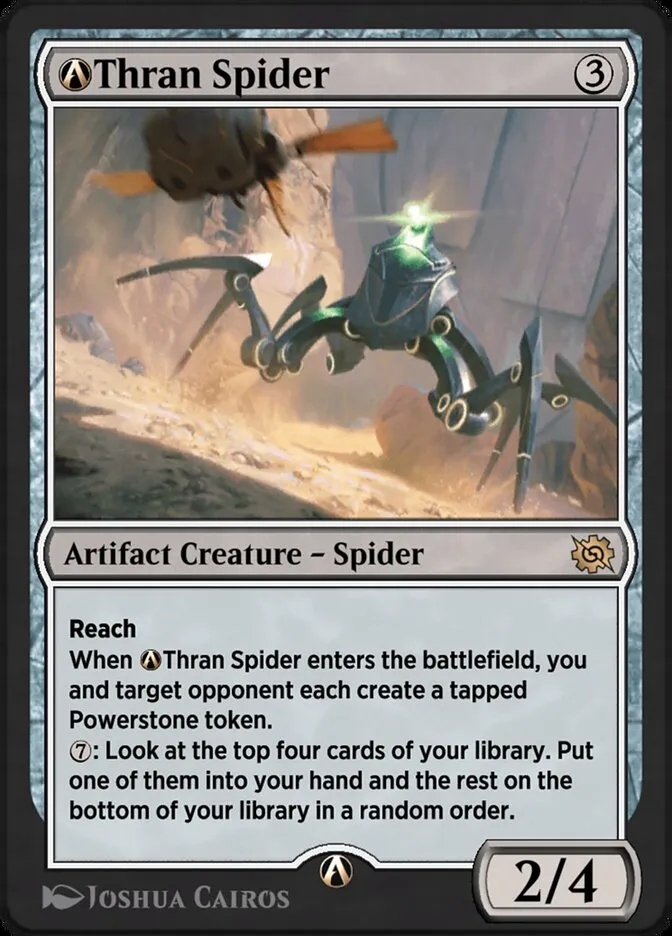 2022 The Brothers' War A-Thran Spider rare #A-254 rare card image
