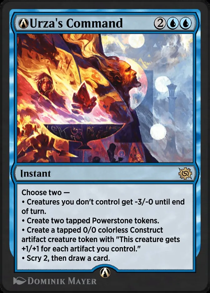 2022 The Brothers' War A-Urza's Command rare #A-70 rare card image