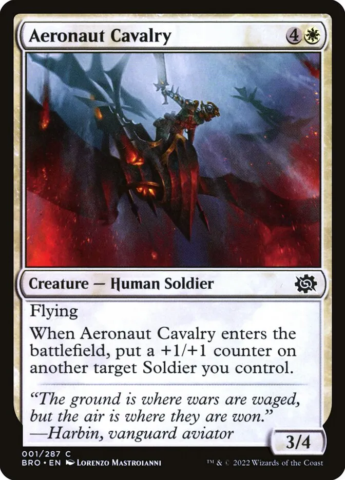 2022 The Brothers' War Aeronaut Cavalry common #1 common card image