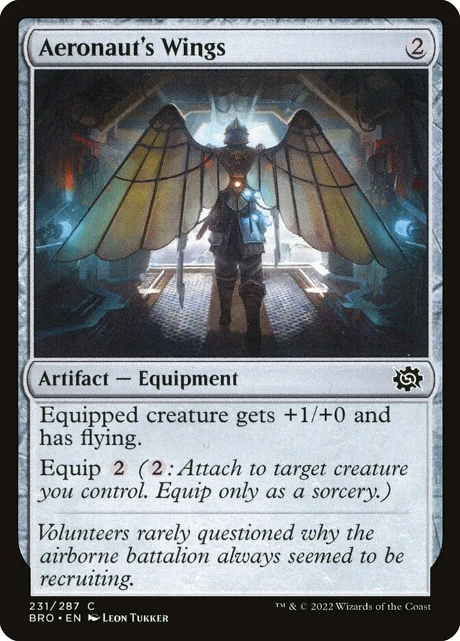 2022 The Brothers' War Aeronaut's Wings #231 common card image