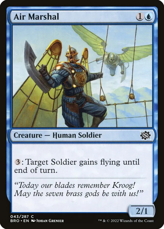 2022 The Brothers' War Air Marshal common #43 common card image