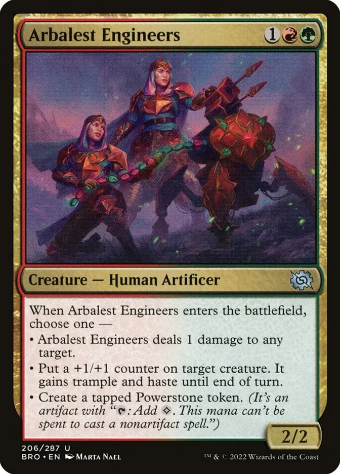 2022 The Brothers' War Arbalest Engineers #206 uncommon card image