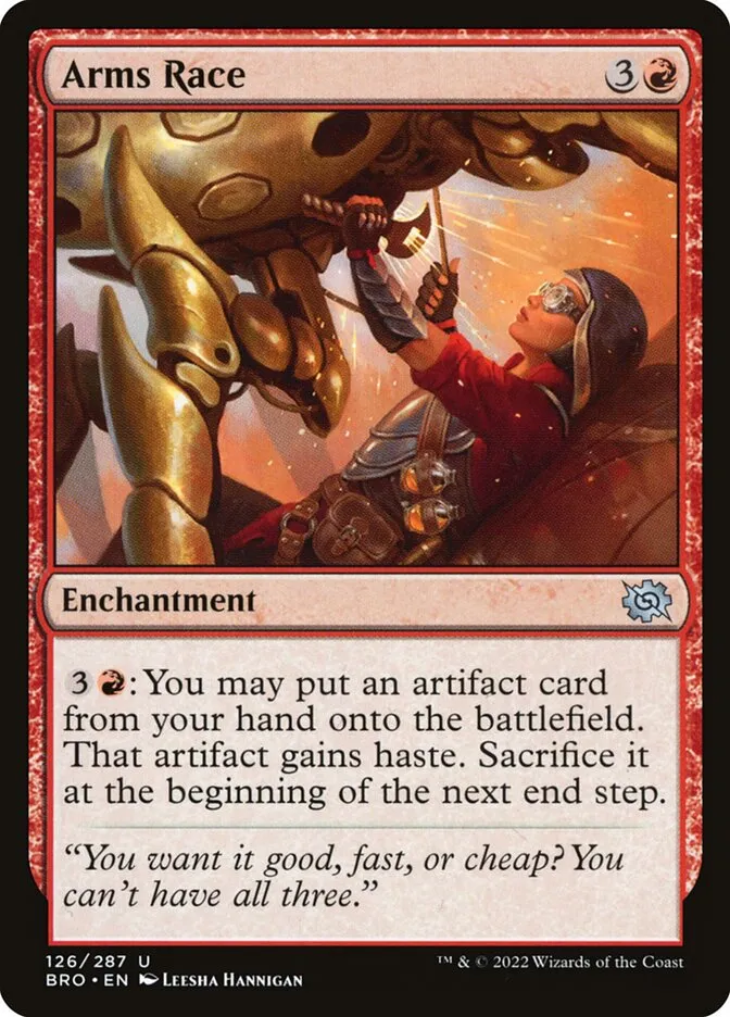 2022 The Brothers' War Arms Race #126 uncommon card image