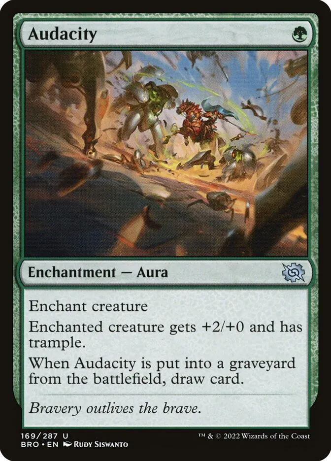 2022 The Brothers' War Audacity #169 uncommon card image