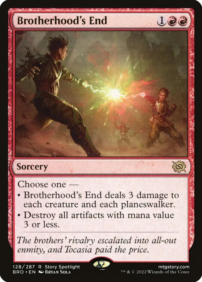2022 The Brothers' War Brotherhood's End #128 rare card image