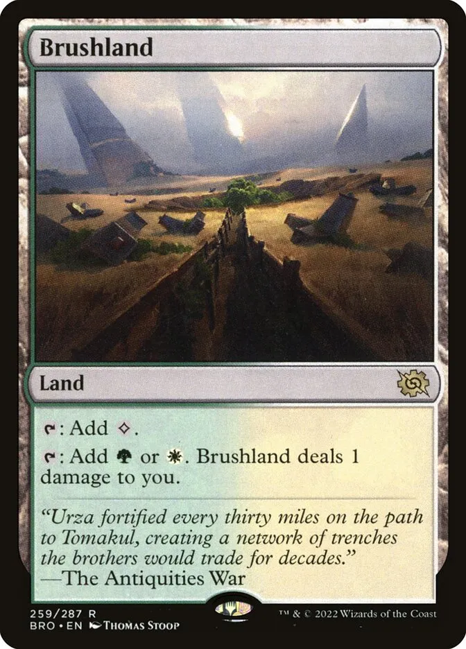 2022 The Brothers' War Brushland #259 rare card image