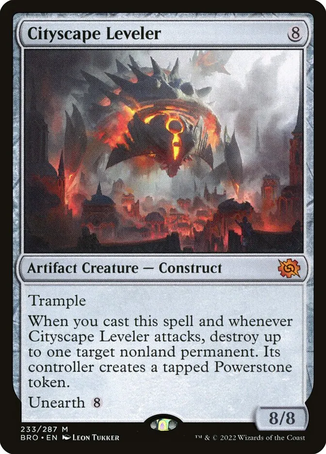 2022 The Brothers' War Cityscape Leveler #233 mythic card image